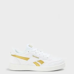 Reebok Court Advance White Goldmetallic Runners Girls in White