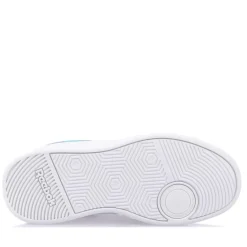 Reebok Juniors Court Advance Trainers in White Green