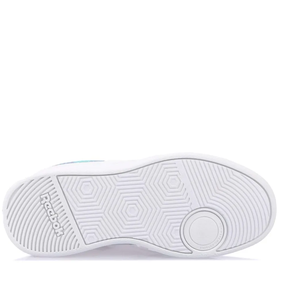 Reebok Juniors Court Advance Trainers in White Green