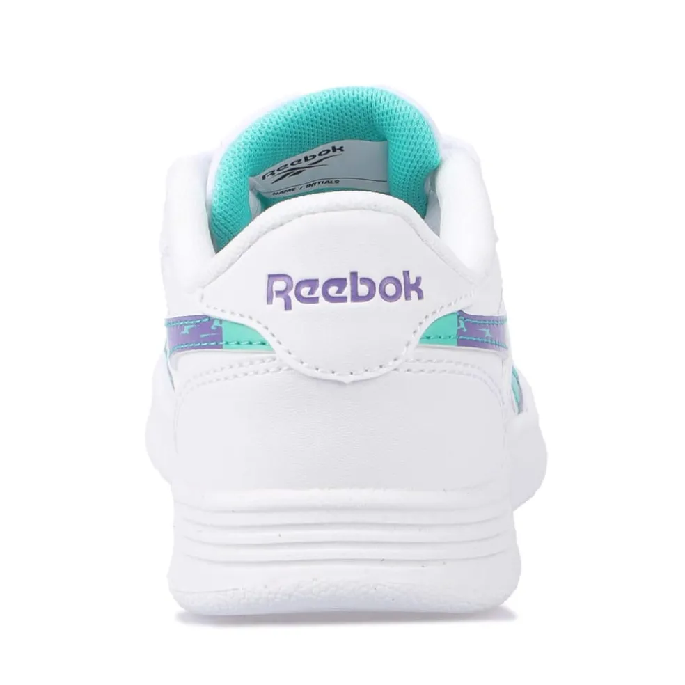 Reebok Juniors Court Advance Trainers in White Green