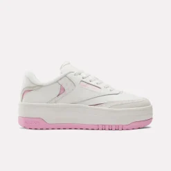 Reebok Juniors Reebok X Barbie Club C Trainers in White pink