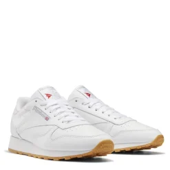 Reebok Mens Classic Leather Trainers in White