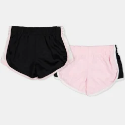 Reebok 2pk Blk Shorts in Pink