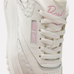 Reebok Reebok X Barbie Club C Trainers in White pink