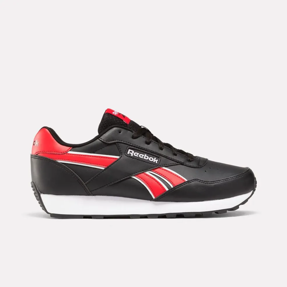 Reebok Rewind Run Trainers in Black white red