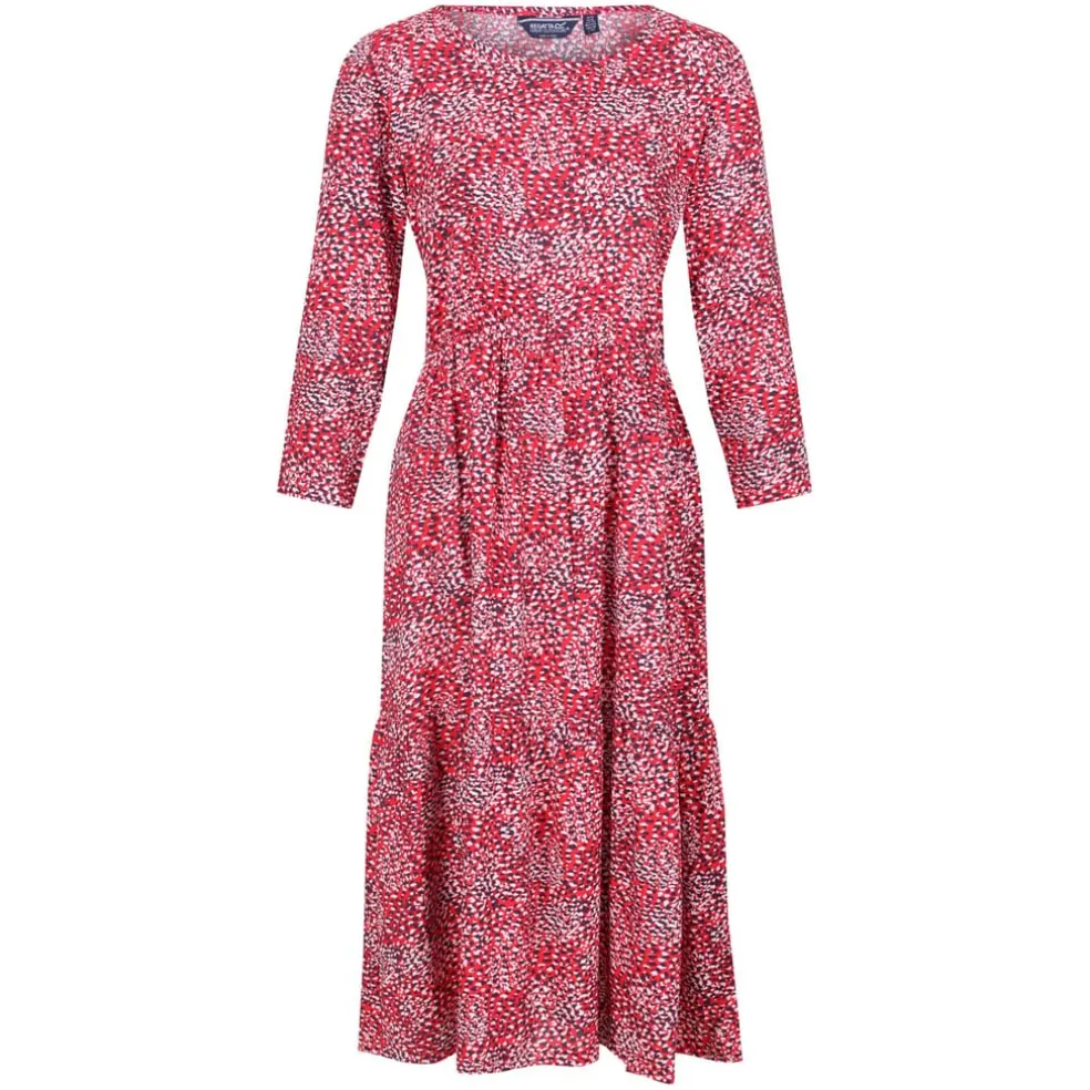 Regatta Briella Printed Elasticated Sun Dress in Red