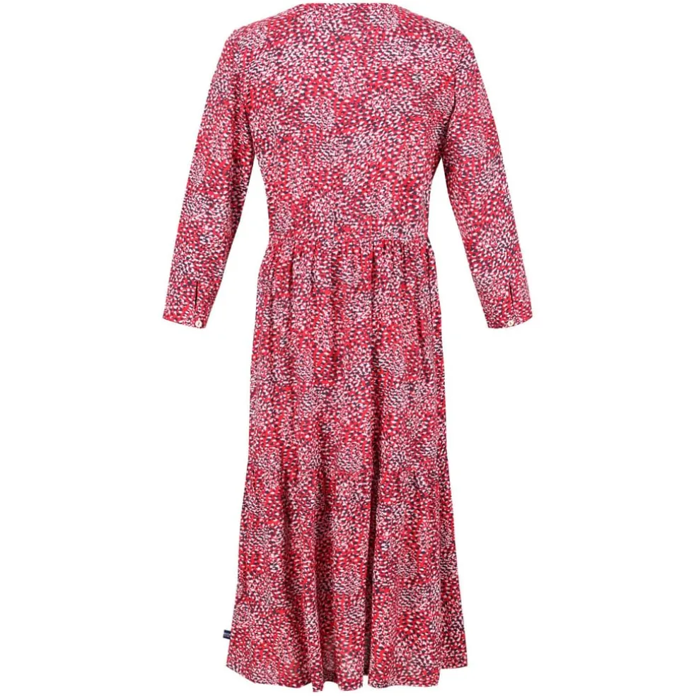 Regatta Briella Printed Elasticated Sun Dress in Red