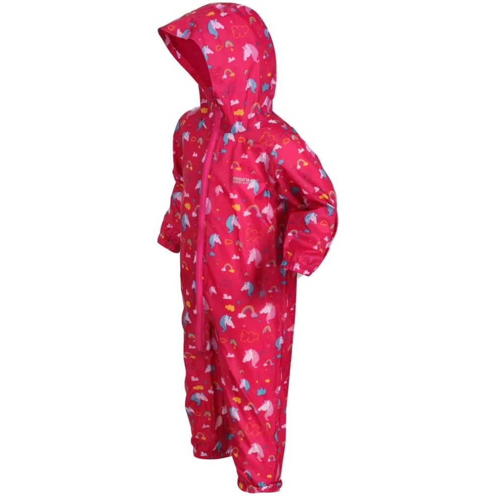 Regatta Infants Waterproof Puddle Suit in Pink