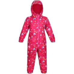 Regatta Infants Waterproof Puddle Suit in Pink