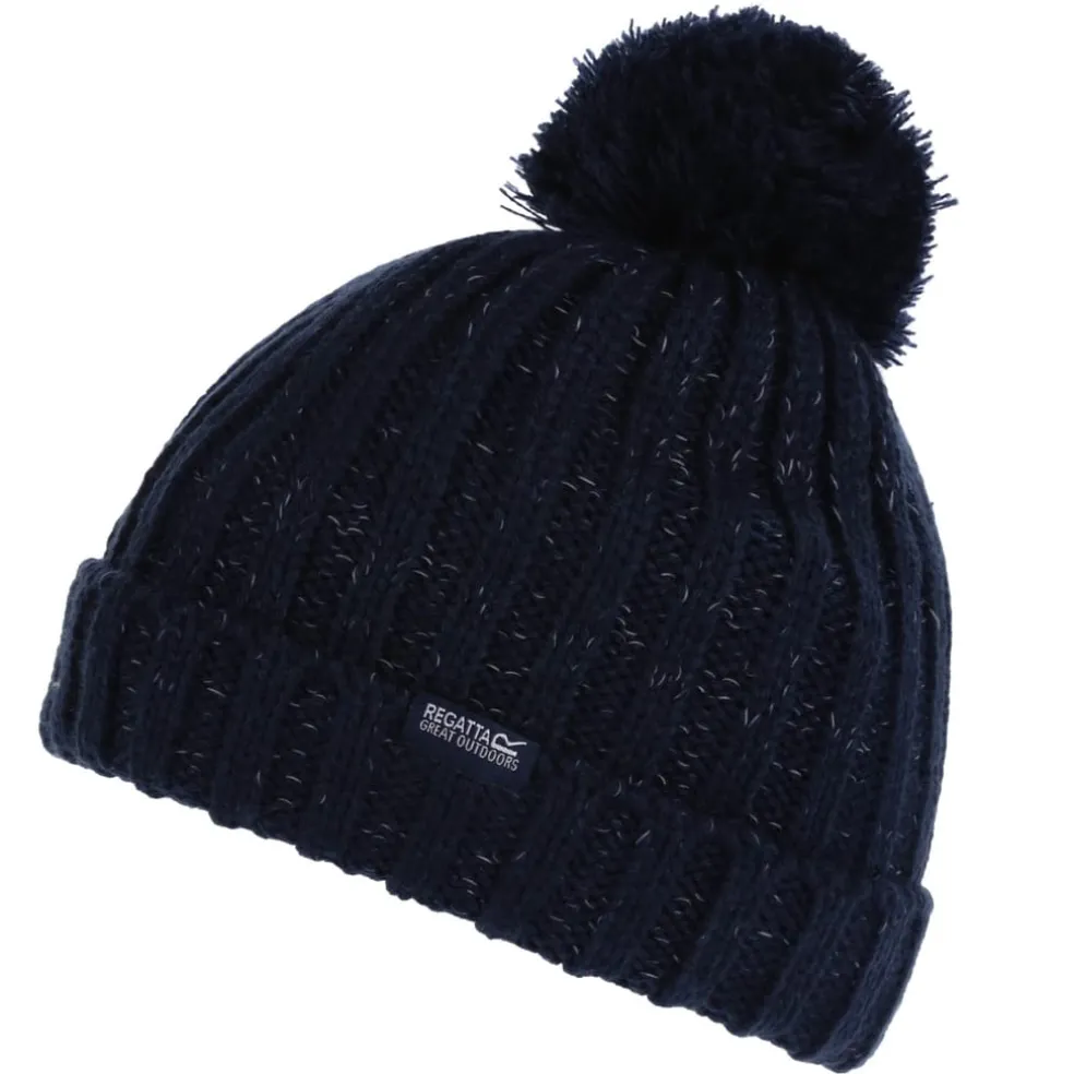 Regatta Juniors Luminosity III Bobble Hat in Navy