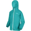 Regatta Juniors Pack It Waterproof Jacket in Turquoise