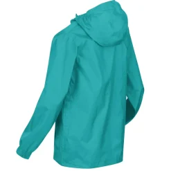 Regatta Juniors Pack It Waterproof Jacket in Turquoise