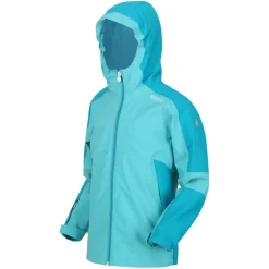 Regatta Juniors Rayz Waterproof Jacket in Turquoise
