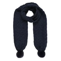 Regatta Lovella IV Chunky Cable Knit Scarf in Navy