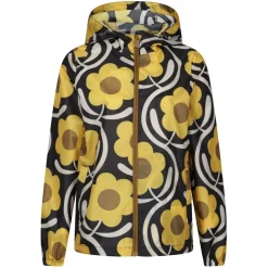 Regatta Orla Floral Patterned Hooded Softshell Jacket in Yellow