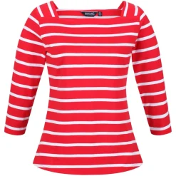 Regatta Polexia Cotton 3/4 Top in red white