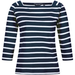 Regatta Polexia Cotton 3/4 Top in Navy-White