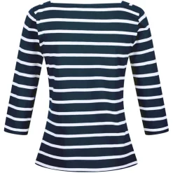 Regatta Polexia Cotton 3/4 Top in Navy-White