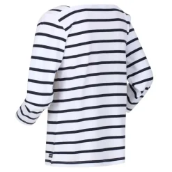 Regatta Polexia Cotton 3/4 Top in White Navy
