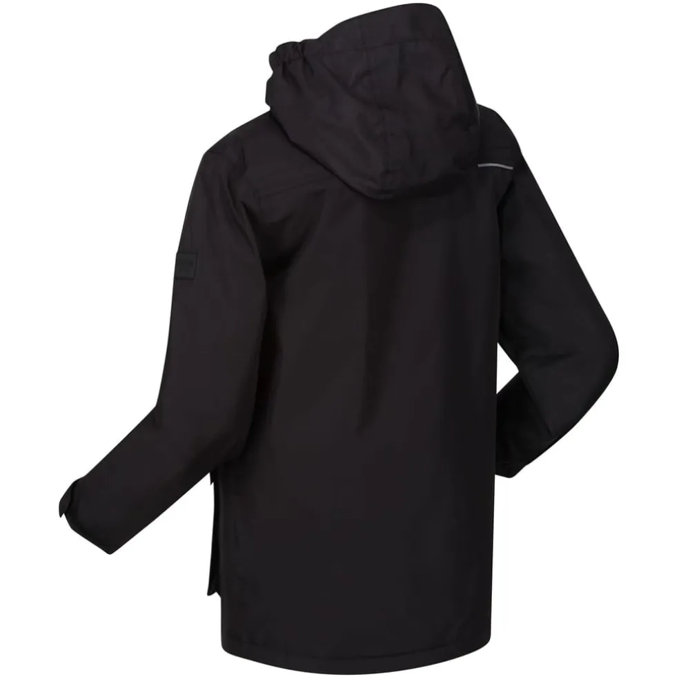 Regatta Salman Waterproof Jacket Unisex Kids in Black