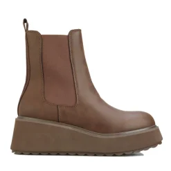 Rocket Dog Heyday Platform Chelsea Boots in Brown