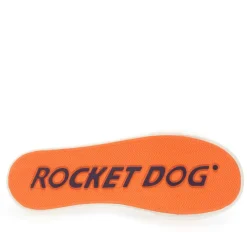 Rocket Dog Jazzin Plus Leopard Platform Trainers in Grey