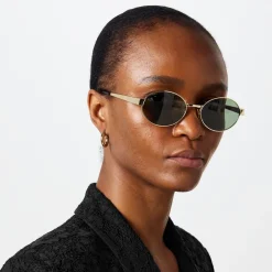 Saint Laurent 692 Sl Sunglasses in Gold