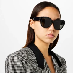 Saint Laurent M95 Sunglasses in Black