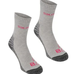 Salomon Lightweight 2 Pack Walking Socks Ladies in Grey