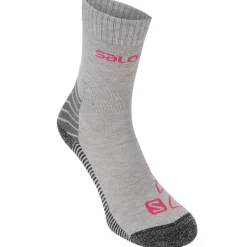 Salomon Lightweight 2 Pack Walking Socks Ladies in Grey