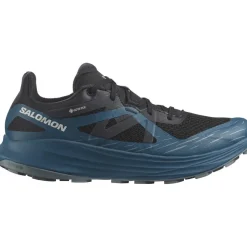 Salomon Mens Ultra Flow Goretex Running Shoes in Black