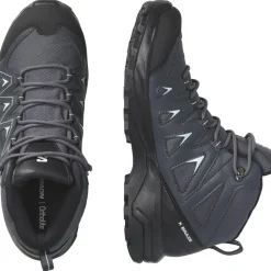 Salomon Womens X Braze Mid GorE-Tex Walking Shoe in Black
