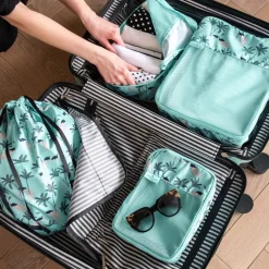 Sara Miller London Packing Cubes Ld54 in Green