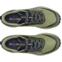 Saucony Mens Peregrine 15 Gore Tex Running Shoes in Green