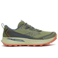 Saucony Womens Peregrine 15 Gore Tex Running Shoes in Green