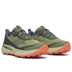 Saucony Womens Peregrine 15 Gore Tex Running Shoes in Green