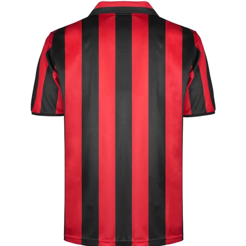 Score Draw Ac Milan Home Shirt 1998 1999 Adults in Red