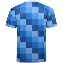 Score Draw Derby County 1988 Retro Away Shirt Adults in Blue