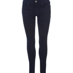 Scotch and Soda Dark Stripe Embroidered Jeans in Blue