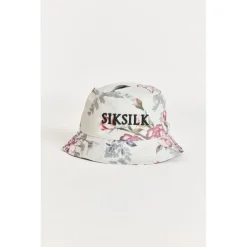 SikSilk Elevate Botanical Bucket Hat in Ecru