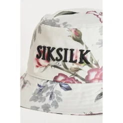 SikSilk Elevate Botanical Bucket Hat in Ecru