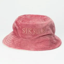 SikSilk Lettering Bucket Hat in Cream