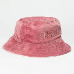 SikSilk Lettering Bucket Hat in Cream
