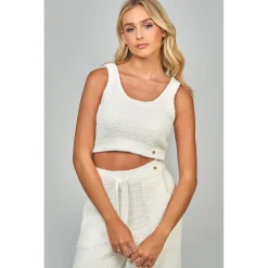 SikSilk Lounge Bralette in Ecru