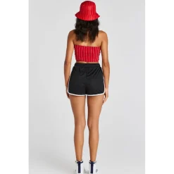 SikSilk Panelled Runner Shorts in Black