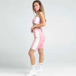 SikSilk Slim Fit Biking Shorts in Pink