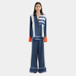 Sir the Label Dazed Shirt in Blue