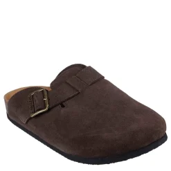 Skechers Back Clog Sandal W Side Buckl in Brown