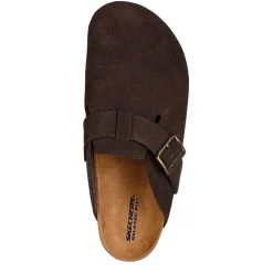 Skechers Back Clog Sandal W Side Buckl in Brown