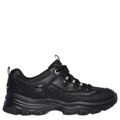 Skechers Dlite Trainers Ladies in Black